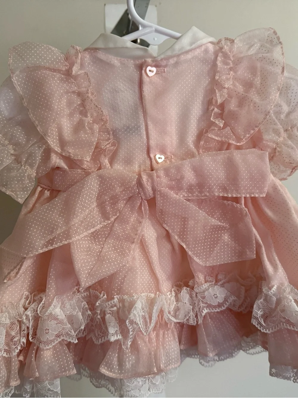 Vintage Martha’s Miniatures Lace Dress - Size 6-9 Months